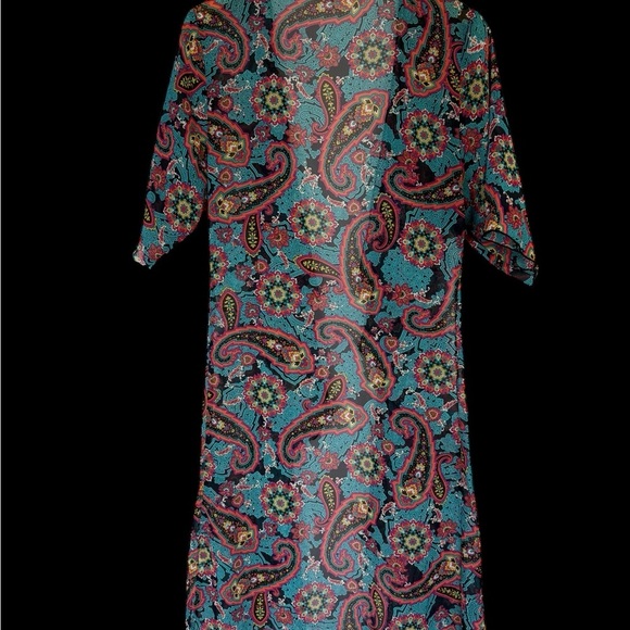 Paisley Print Women's LuLaRoe‎ duster - Picture 1 of 3